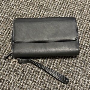 Elegant Black Wristlet Clutch